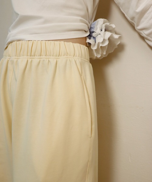 mieya mieya(ミーヤミーヤ)の「【mieya mieya】BUTTER PATCH SWEAT PT/バターパッチスウェットパンツ(スウェットパンツ・レディース・グレー/クリーム・FREE)」の21枚目の写真