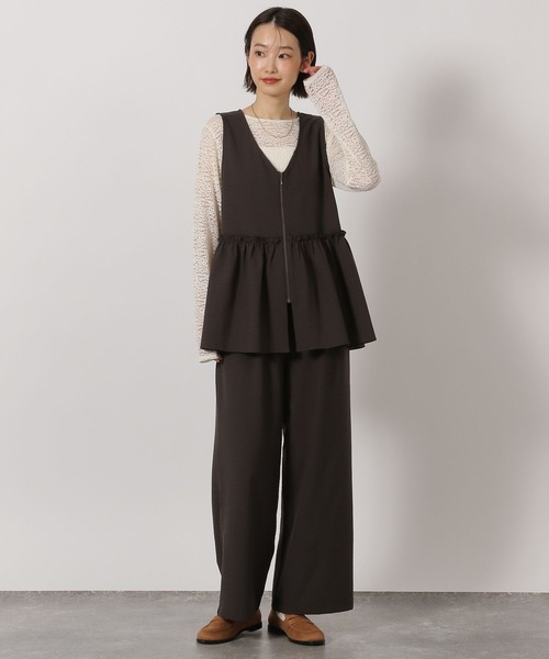 LAKOLE(ラコレ)の「サップVTGZIPべスト / 654330(ベスト・レディース・ライトベージュ/その他2/チャコール/その他1・FREE)」の9枚目の写真