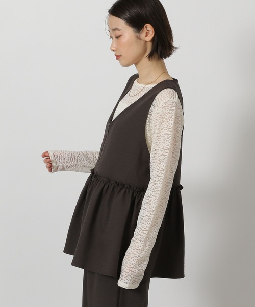 LAKOLE(ラコレ)の「サップVTGZIPべスト / 654330(ベスト・レディース・ライトベージュ/その他2/チャコール/その他1・FREE)」の13枚目の写真