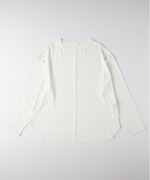 Right-on | 【HONEYSUCKLE ROSE】シアーラウンドヘム長袖Tシャツ (ビッグシルエット / レイヤード / 速乾素材)(Tシャツ/カットソー)