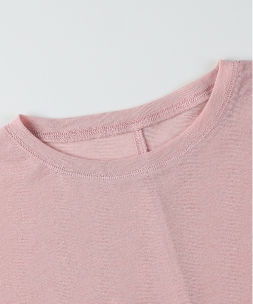 Right-on（ライトオン）の「【HONEYSUCKLE ROSE】シアーラウンドヘム長袖Tシャツ (ビッグシルエット / レイヤード / 速乾素材)（Tシャツ/カットソー・レディース・オフホワイト/ダークグレー/イエロー/ピンク・L/M）」の6枚目の写真