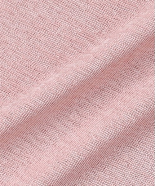 Right-on（ライトオン）の「【HONEYSUCKLE ROSE】シアーラウンドヘム長袖Tシャツ (ビッグシルエット / レイヤード / 速乾素材)（Tシャツ/カットソー・レディース・オフホワイト/ダークグレー/イエロー/ピンク・L/M）」の9枚目の写真