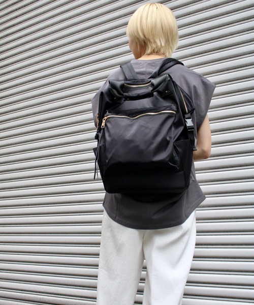 Scrap Book（スクラップブック）の「【Scrap Book】トート＆リュック（バックパック/リュック・レディース・グレー/グレー系その他/ブラック・FREE）」の2枚目の写真