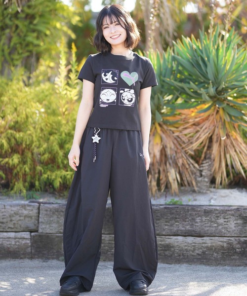 PUMA(プーマ)の「PUMA/プーマ PPG WOVEN PANTS WIDE LEG W ロンパン 637475(その他パンツ・レディース・ブラック/グレー・L/M)」の18枚目の写真