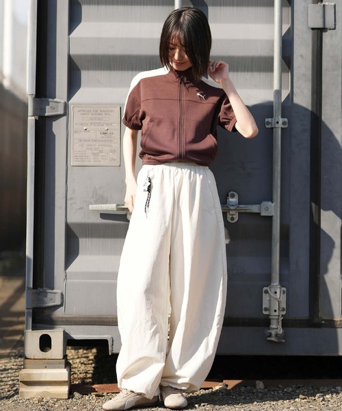 PUMA(プーマ)の「PUMA/プーマ PPG WOVEN PANTS WIDE LEG W ロンパン 637475(その他パンツ・レディース・ブラック/グレー・L/M)」の8枚目の写真
