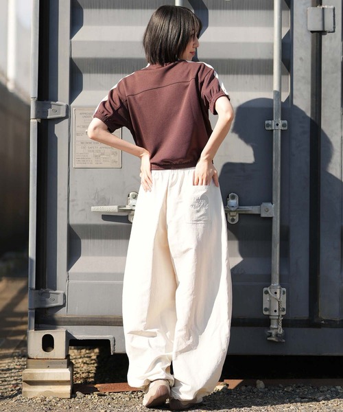 PUMA(プーマ)の「PUMA/プーマ PPG WOVEN PANTS WIDE LEG W ロンパン 637475(その他パンツ・レディース・ブラック/グレー・L/M)」の10枚目の写真