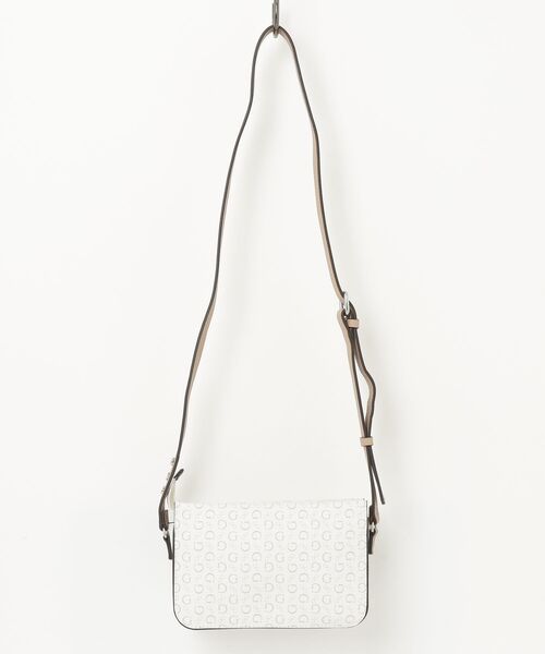 Guess(ゲス)の「BURNABY Mini Crossbody Flap ショルダーバッグ(ショルダーバッグ・レディース・ホワイト/ブラック・ONE SIZE)」の16枚目の写真