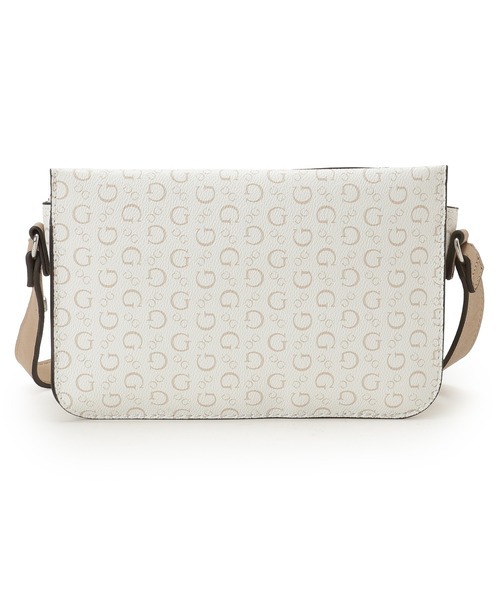Guess(ゲス)の「BURNABY Mini Crossbody Flap ショルダーバッグ(ショルダーバッグ・レディース・ホワイト/ブラック・ONE SIZE)」の4枚目の写真