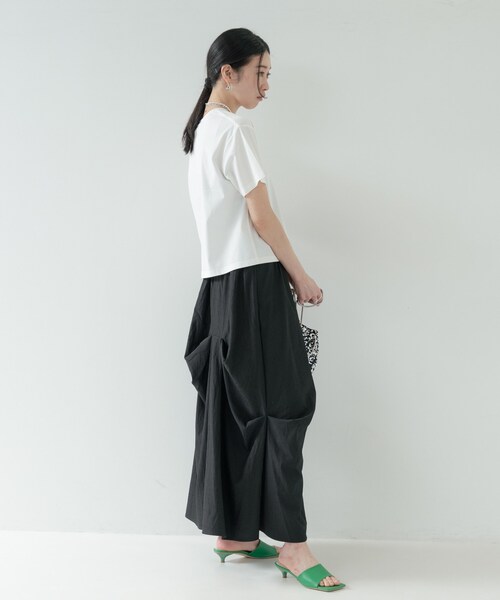 GALLEST(ギャレスト)の「ランダムタックスカート(スカート・レディース・ベージュ/オフホワイト・38)」の13枚目の写真