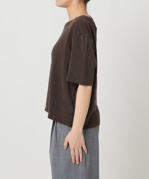 CITYSHOP(シティーショップ)の「JUNGMAVEN DAKOTA 100% HEMP TEE:Tシャツ(Tシャツ/カットソー・レディース・ブラウン・SMALL)」の10枚目の写真