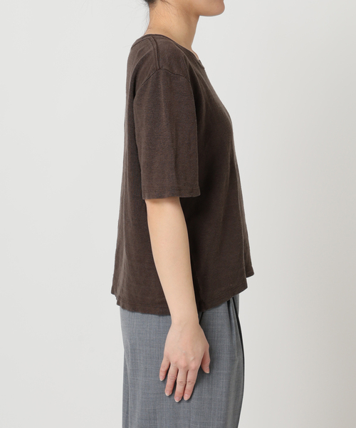 CITYSHOP(シティーショップ)の「JUNGMAVEN DAKOTA 100% HEMP TEE:Tシャツ(Tシャツ/カットソー・レディース・ブラウン・SMALL)」の12枚目の写真