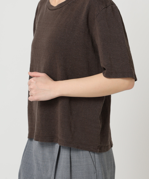 CITYSHOP(シティーショップ)の「JUNGMAVEN DAKOTA 100% HEMP TEE:Tシャツ(Tシャツ/カットソー・レディース・ブラウン・SMALL)」の14枚目の写真