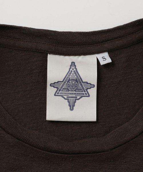 CITYSHOP(シティーショップ)の「JUNGMAVEN DAKOTA 100% HEMP TEE:Tシャツ(Tシャツ/カットソー・レディース・ブラウン・SMALL)」の16枚目の写真