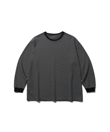 ANGLAN（アングラン）の「Essential Layer Long Sleeve - Striped（Tシャツ/カットソー）」