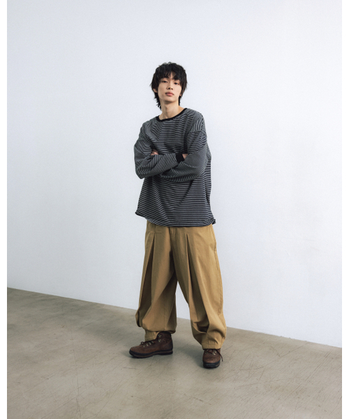 ANGLAN（アングラン）の「Essential Layer Long Sleeve - Striped（Tシャツ/カットソー・メンズ・その他・1/2）」の3枚目の写真