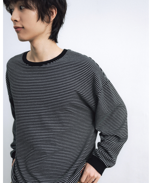 ANGLAN（アングラン）の「Essential Layer Long Sleeve - Striped（Tシャツ/カットソー・メンズ・その他・1/2）」の5枚目の写真
