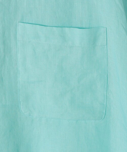 SHIPS Colors(シップス カラーズ)の「SHIPS Colors:〈洗濯機可能〉ユーロリネン (EURO Linen) ドロスト シャツ2◇(シャツ/ブラウス・レディース・ライトブルー/イエロー/ブラック/ブルー/オフホワイト・ONE SIZE)」の7枚目の写真