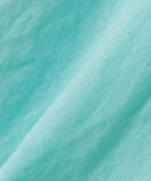 SHIPS Colors(シップス カラーズ)の「SHIPS Colors:〈洗濯機可能〉ユーロリネン (EURO Linen) ドロスト シャツ2◇(シャツ/ブラウス・レディース・ライトブルー/イエロー/ブラック/ブルー/オフホワイト・ONE SIZE)」の10枚目の写真
