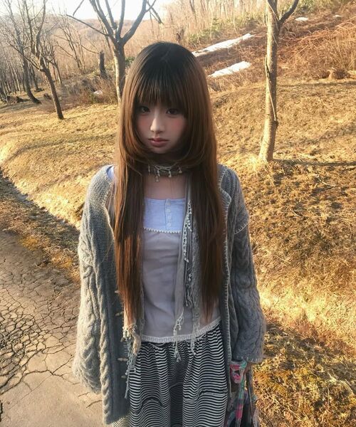 EXPIRED GIRL(エクスパイアードガール)の「Open Edge Midi Skirt Stripe(スカート・レディース・その他・FREE)」の10枚目の写真