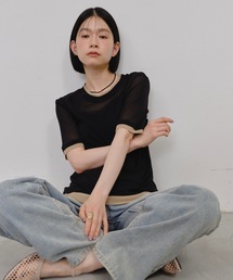 パワーメッシュシアーバイカラーTシャツ
