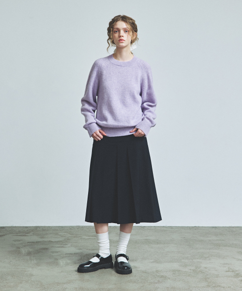 KNITTED（ニッティド）の「シェギドック ウール100% ラウンドニット LAVENDER（ニット/セーター・レディース・その他・LARGE/MEDIUM/X-LARGE）」の5枚目の写真