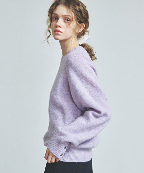 KNITTED（ニッティド）の「シェギドック ウール100% ラウンドニット LAVENDER（ニット/セーター・レディース・その他・LARGE/MEDIUM/X-LARGE）」の9枚目の写真