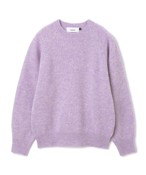 KNITTED（ニッティド）の「シェギドック ウール100% ラウンドニット LAVENDER（ニット/セーター・レディース・その他・LARGE/MEDIUM/X-LARGE）」の12枚目の写真