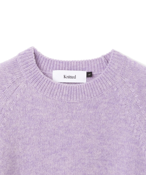KNITTED（ニッティド）の「シェギドック ウール100% ラウンドニット LAVENDER（ニット/セーター・レディース・その他・LARGE/MEDIUM/X-LARGE）」の13枚目の写真