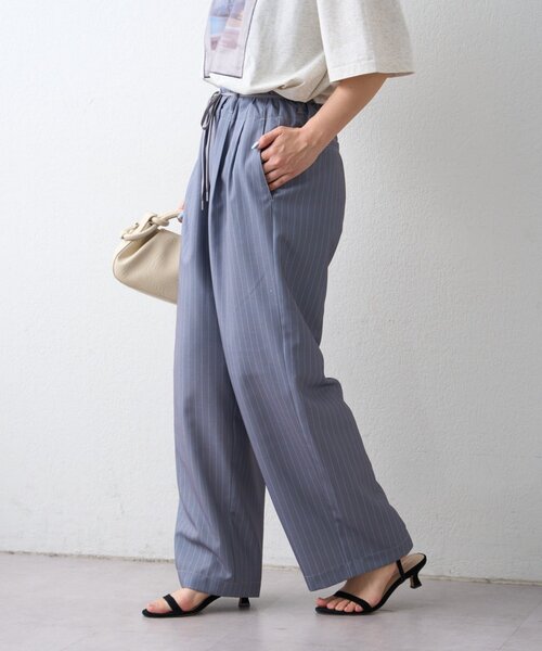 CIAOPANIC TYPY（チャオパニックティピー）の「【接触冷感/5サイズ展開】テックリネンウエスト紐ベルトワイドイージースラックス（その他パンツ・レディース・グレー/ベージュ/イエロー/アイボリー/ブラック・X-SMALL/MEDIUM/SMALL/X-LARGE/LARGE）」の16枚目の写真