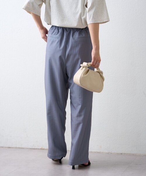 CIAOPANIC TYPY（チャオパニックティピー）の「【接触冷感/5サイズ展開】テックリネンウエスト紐ベルトワイドイージースラックス（その他パンツ・レディース・グレー/ベージュ/イエロー/アイボリー/ブラック・X-SMALL/MEDIUM/SMALL/X-LARGE/LARGE）」の17枚目の写真