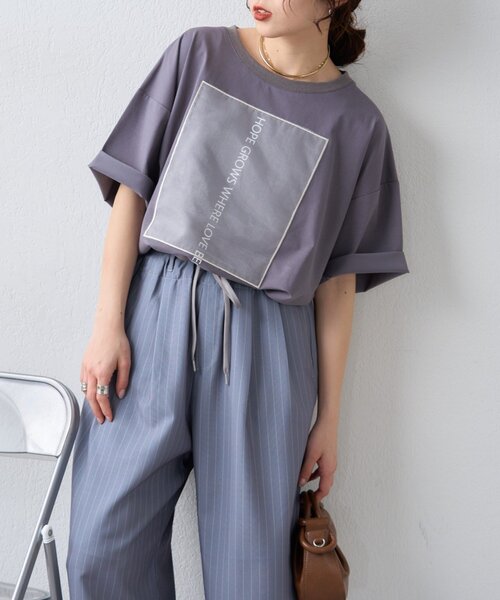 CIAOPANIC TYPY（チャオパニックティピー）の「【接触冷感/5サイズ展開】テックリネンウエスト紐ベルトワイドイージースラックス（その他パンツ・レディース・グレー/ベージュ/イエロー/アイボリー/ブラック・X-SMALL/MEDIUM/SMALL/X-LARGE/LARGE）」の18枚目の写真