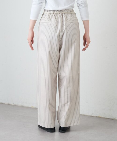 CIAOPANIC TYPY(チャオパニックティピー)の「【接触冷感/5サイズ展開】テックリネンウエスト紐ベルトワイドイージースラックス(その他パンツ・レディース・グレー/ベージュ/イエロー/アイボリー/ブラック・X-SMALL/MEDIUM/SMALL/X-LARGE/LARGE)」の9枚目の写真