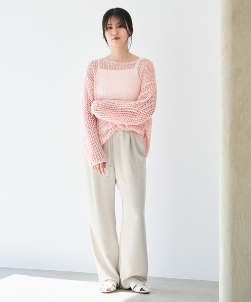 IENA(イエナ)の「ウォッシャブルシルキーサテンイージーパンツ(その他パンツ・レディース・ベージュ/ネイビー/ブラック・36/34/40/38)」の8枚目の写真