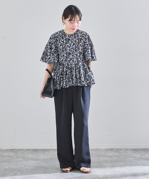 IENA(イエナ)の「ウォッシャブルシルキーサテンイージーパンツ(その他パンツ・レディース・ベージュ/ネイビー/ブラック・36/34/40/38)」の11枚目の写真