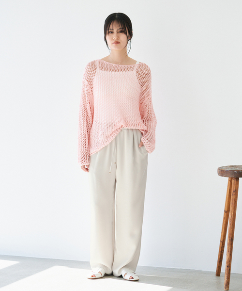 IENA(イエナ)の「ウォッシャブルシルキーサテンイージーパンツ(その他パンツ・レディース・ベージュ/ネイビー/ブラック・36/34/40/38)」の14枚目の写真