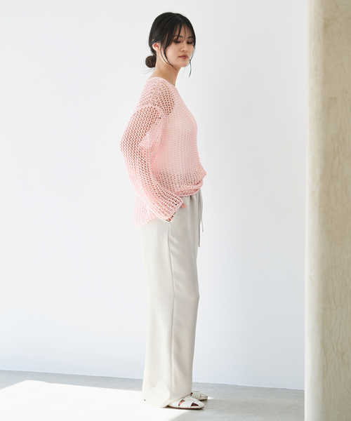 IENA(イエナ)の「ウォッシャブルシルキーサテンイージーパンツ(その他パンツ・レディース・ベージュ/ネイビー/ブラック・36/34/40/38)」の17枚目の写真