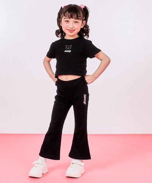 ANAP kids(アナップキッズ)の「フレア リブパンツ【セットアップ対応】(その他パンツ・キッズ・ブラック/マルチ/ラベンダー・110/130/120)」の10枚目の写真