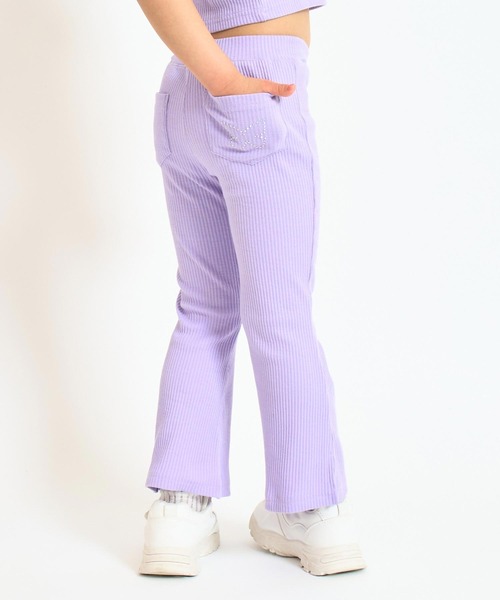 ANAP kids(アナップキッズ)の「フレア リブパンツ【セットアップ対応】(その他パンツ・キッズ・ブラック/マルチ/ラベンダー・110/130/120)」の14枚目の写真