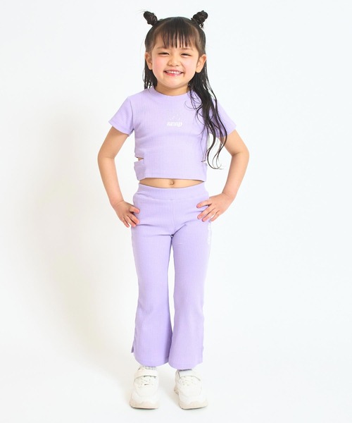 ANAP kids(アナップキッズ)の「フレア リブパンツ【セットアップ対応】(その他パンツ・キッズ・ブラック/マルチ/ラベンダー・110/130/120)」の16枚目の写真