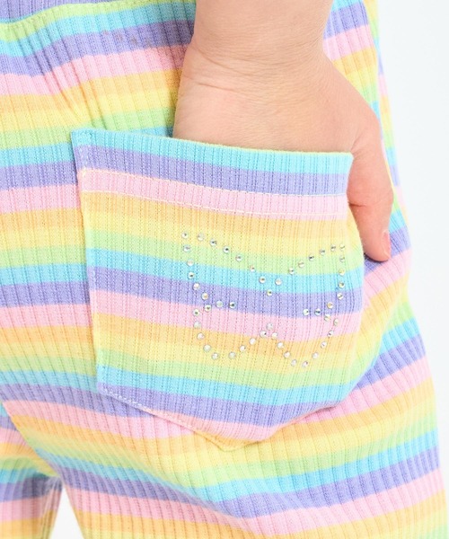 ANAP kids(アナップキッズ)の「フレア リブパンツ【セットアップ対応】(その他パンツ・キッズ・ブラック/マルチ/ラベンダー・110/130/120)」の22枚目の写真