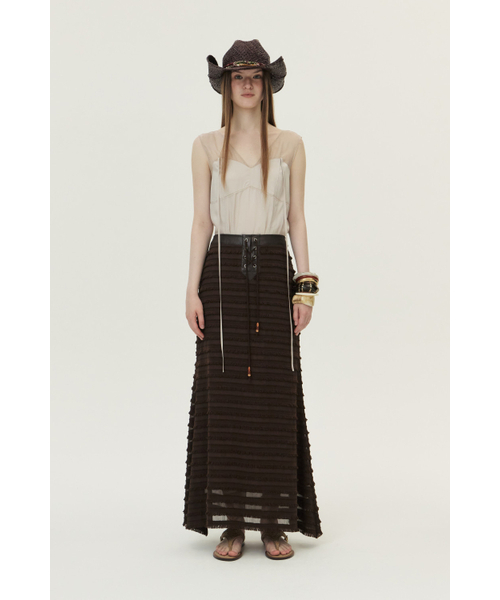 KUME(クメ)の「Organza Sheer Sleeveless Top, Ivory(シャツ/ブラウス・レディース・その他・SMALL/MEDIUM/LARGE)」の2枚目の写真