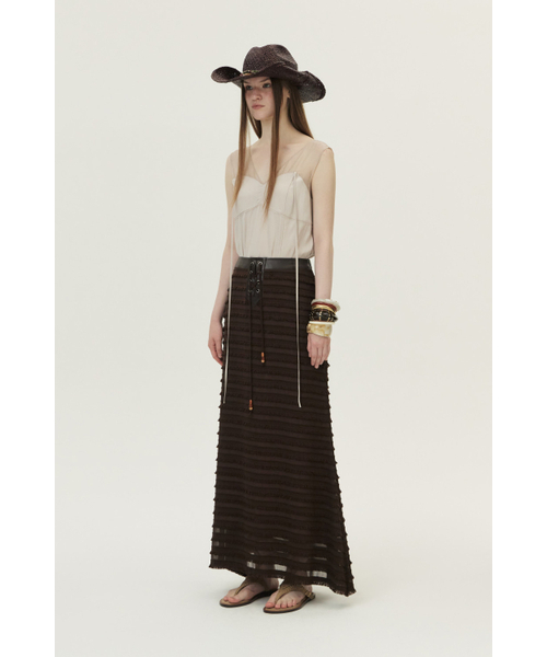 KUME(クメ)の「Organza Sheer Sleeveless Top, Ivory(シャツ/ブラウス・レディース・その他・SMALL/MEDIUM/LARGE)」の3枚目の写真