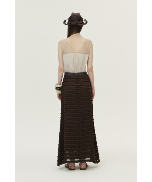 KUME(クメ)の「Organza Sheer Sleeveless Top, Ivory(シャツ/ブラウス・レディース・その他・SMALL/MEDIUM/LARGE)」の4枚目の写真