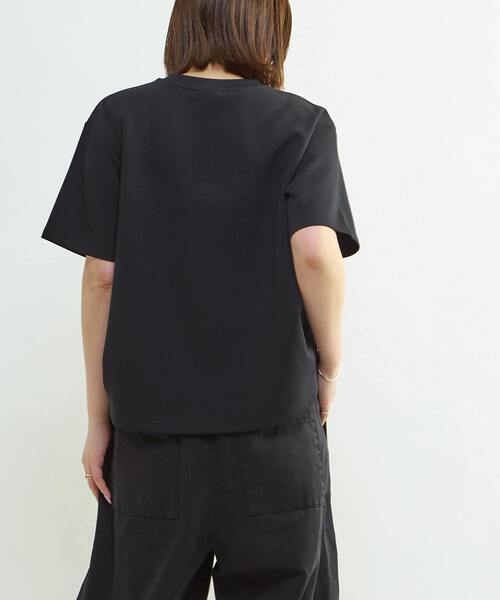 CONVERSE TOKYO(コンバーストウキョウ)の「SPINDLE LOGO TUCK TEE(Tシャツ/カットソー・レディース・ブラック/杢グレー/ホワイト・FREE)」の6枚目の写真