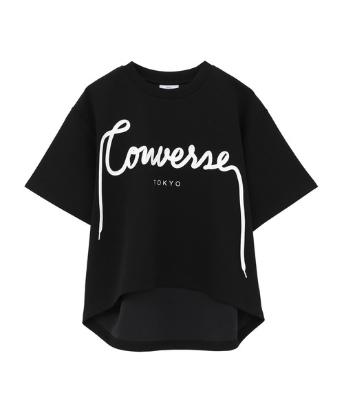 CONVERSE TOKYO(コンバーストウキョウ)の「SPINDLE LOGO TUCK TEE(Tシャツ/カットソー・レディース・ブラック/杢グレー/ホワイト・FREE)」の18枚目の写真