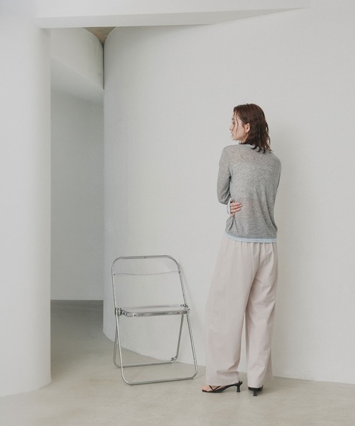 ad thie(アドティエ)の「UVカット ワイドパンツ(その他パンツ・レディース・グレイッシュベージュ/ブラック・FREE)」の17枚目の写真