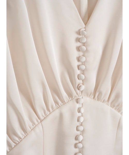 EIMY ISTOIRE(エイミーイストワール)の「EIMY MARIEE SATIN BLOUSE(シャツ/ブラウス・レディース・オフホワイト/ブラック・F)」の12枚目の写真