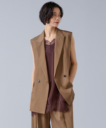 Liesse（リエス）の「テンセルナイロンテーラードジレ（ベスト）」