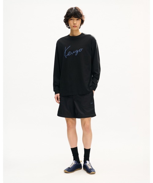 KENZO(ケンゾー)の「'KENZO Signature' エンブロイダリー ロング スリーブ Tシャツ イン コットン(Tシャツ/カットソー・メンズ・ブラック系その他5・MEDIUM/SMALL/LARGE/X-LARGE/X-SMALL)」の4枚目の写真