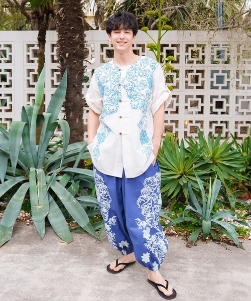 チャイハネ(チャイハネ)の「【チャイハネ】VORRUK ガディアMEN'Sパンツ(その他パンツ・メンズ・ホワイト/パープル/オレンジ・FREE)」の6枚目の写真